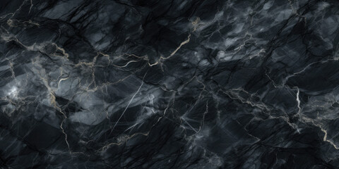 Black marble paper background texture. Generative AI