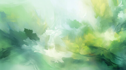 green watercolor foliage abstract background. . spring eco nature - 628555901