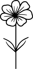 Obraz premium flower minimal style