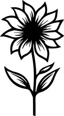 Fototapeta premium flower minimal style 