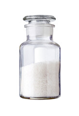 Salz in einer Glasflasche