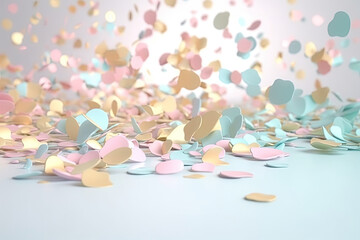 Christmas confetti gradient pastel background