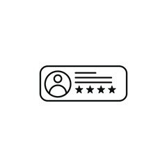 User rating icon, Perfect for application web logo and presentation template.