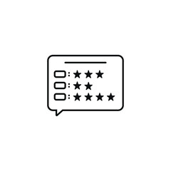 Feedback icon Simple element illustration Feedback concept symbol design from UI collection