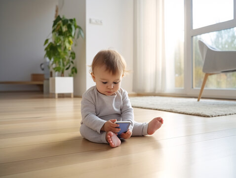 Toddler's First Phone Fascination