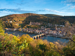 City of Heidelberg in autumn