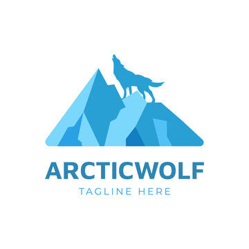 Arctic Wolf logo design. Vector EPS 10