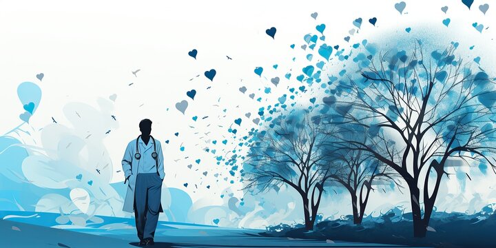 High-Definition, Top-Quality Medical Science Vector Art with a Sleek, White Background Generative AI