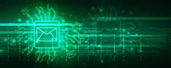 2d illustration abstract envelope background 
