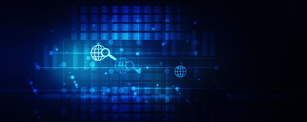 
2d illustration abstract technology background