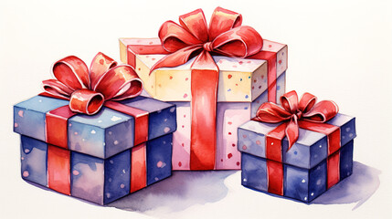 Fototapeta premium gift box with ribbon