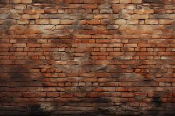 Background, texture, old red brick wall. Background for the site, desktop. AI generative.