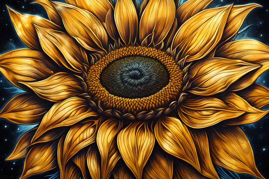Sunflowers that make good things happen just by looking at them.
Generative AI