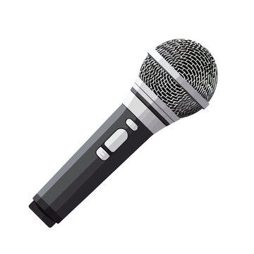 Microphone image. Microphone icon isolated on white background.