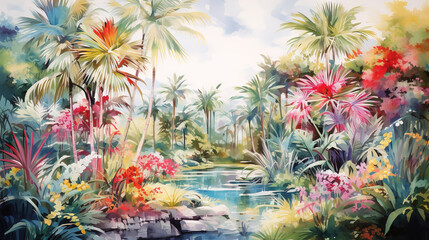 watercolor_Miami_nature