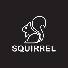 Minimalist Squirrel Emblem. The second logo showcases an elegant and charming illustration of a squirrel, designed with minimalist and artistic lines.