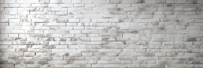Fototapeta premium Banner. Background, texture, white old brick wall. Background for the site. AI generative.