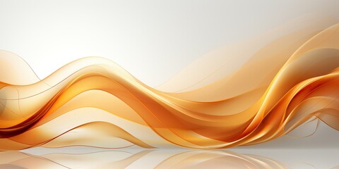 Fototapeta premium Golden Gradient Elegance: High-Definition Vector Artistry in a Clean, White Background Generative AI.