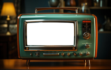 retro vintage television model, generative ai