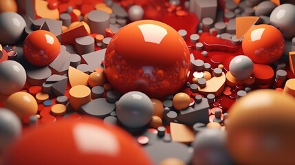 shape background 3D rendered cinema 4D 32K ultra Ai Generated