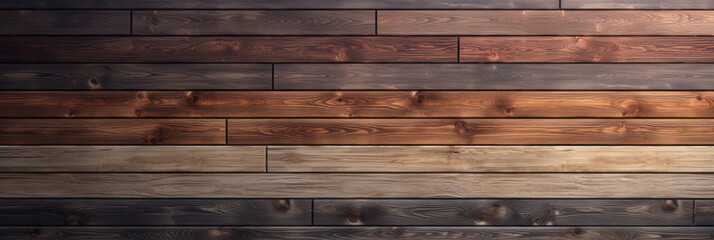 Banner. Background, texture, wooden horizontal planks, wooden background. Background for the site. AI generative.