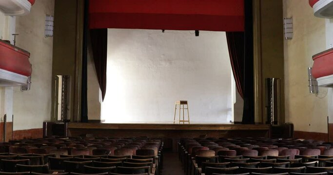 Inside the old opera house from the italian colonial times Asmara Eritrea