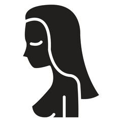 Beautiful woman icon