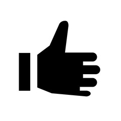 コミュニケーション、いいねを表す塗りつぶしスタイルのアイコン