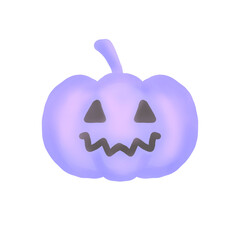 violet halloween jack o lantern