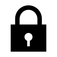 セキュリティ、鍵を表す塗りつぶしスタイルのアイコン