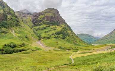 Views around Glencoe in the Scottish Highlands