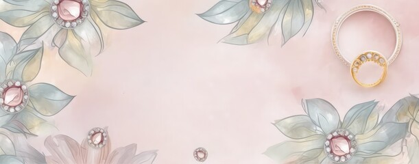 premium and antique jewelry banner for glamorous look generative ai