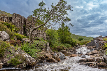 Fototapeta na wymiar Views around Glencoe in the Scottish Highlands
