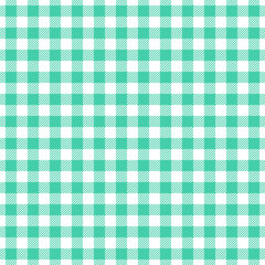 Green gingham check seamless pattern