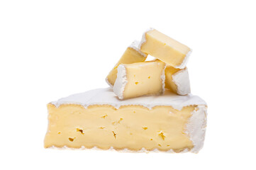 brie cheese isolated