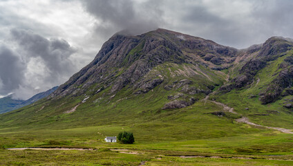 Fototapeta na wymiar Views around Glencoe in the Scottish Highlands