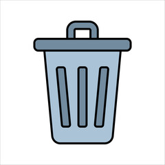 garbage icon or logo isolated sign symbol vector illustration on white background