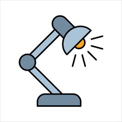 Desktop Lamp Icon Vector Template Design, vector illustration on white background