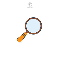 Magnifying Glass icon symbol vector illustration isolated on white background