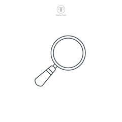 Magnifying Glass icon symbol vector illustration isolated on white background