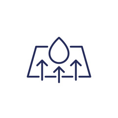 drying line icon on white