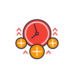 overtime icon, working over time vector