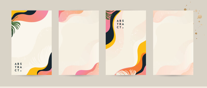 poster flyer brochure creative template with vivid colorful abstract line wave for summer ad magazine postcard card cover business design. vector illustration