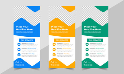 Business Roll Up Banner corporate Roll up background for Presentation, Vertical roll up, x-stand, exhibition display, Retractable banner