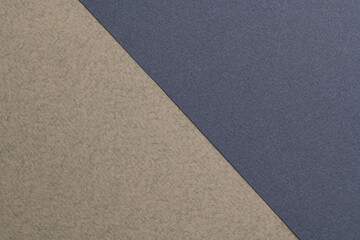 Rough kraft paper background, paper texture gray blue colors. Mockup with copy space for text.