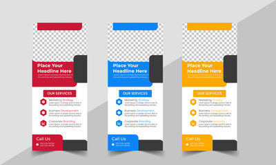 Business Roll Up Banner corporate Roll up background for Presentation, Vertical roll up, x-stand, exhibition display, Retractable banner