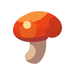 mushroom mushroom object vector illustration