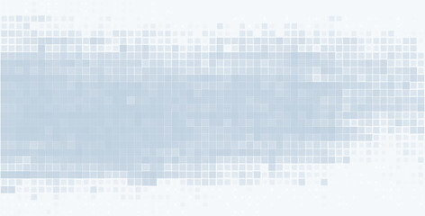 Minimal bluish grey background with disappearing mosaic. Vector graphic pattern