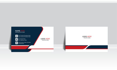  Corporate Style Business Card Set Palette with a Professional Touch Visiting card for business and personal use. Vector illustration design.