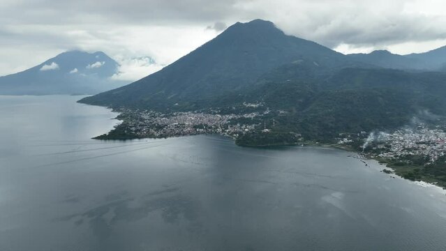cloudy afternoon at lake atitlan solola